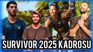 SURVİVOR 2025 KADROSUNUN NETLEŞEN YARIŞMACILARI KİMLER OLDU ❓ SÜRPRİZİ 2 FİNALİST survivor2025 [upl. by Eirol]