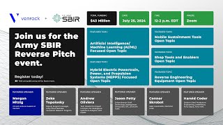 US Army SBIR Program Reverse Pitch with Venrock [upl. by Mckenzie]