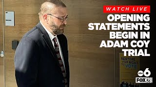 Opening arguments to begin in Adam Coy trial [upl. by Soinotna819]