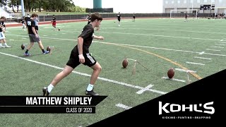 Matthew Shipley  11 Ranked Kicker in America  Kohls Kicking Camps [upl. by Sydalg]