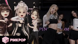 PINKPOP X BLACKPINK  Pink Venom Dance Practice Comparison [upl. by Val193]