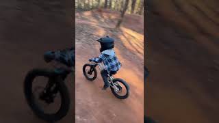 4 Year Old at Bike Park mtb prevelo [upl. by Nareik92]