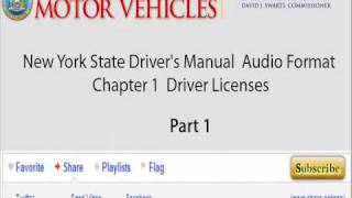 New York State Drivers Manual Chapter  1  Driver Licenses [upl. by Ynnus519]