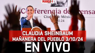 Claudia Sheinbaum La Mañanera del Pueblo I 3 de octubre de 2024 I EN VIVO [upl. by Ehtylb225]