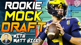 4Round 2024 Superflex Rookie Mock Draft ELITE Rookie Class [upl. by Akehs]