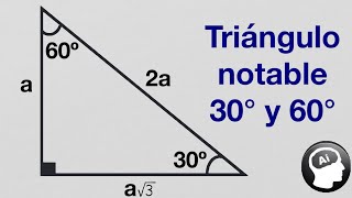 Triangulo notable de 30° y 60° [upl. by Atcliffe179]