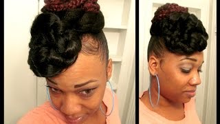 Easy quotTop Crown Bun [upl. by Cinom]