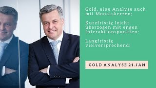 Gold Analyse 21 Januar [upl. by Auqinimod]