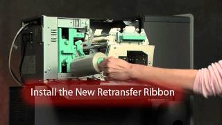 Rimage  Change an Everest 600 Retransfer Ribbon [upl. by Ernesta]