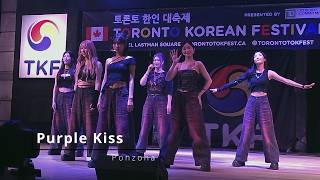 Purple Kiss 퍼플키스 Ponzona Toronto Korean Festival Day 2 [upl. by Florida]