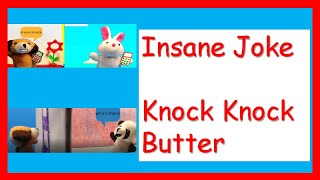 Insane Joke  Knock knock  whos there Butter  knock knock jokes [upl. by Faucher]