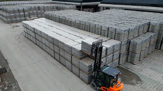 Process of Mass Production Artificial Granite Blocks A 60yearold Brick Factory in Korea [upl. by Fabien22]