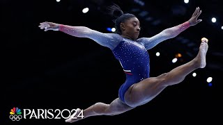 Simone Biles DOMINATES for 20th gold historic team World Title for Team USA  NBC Sports [upl. by Atelahs770]