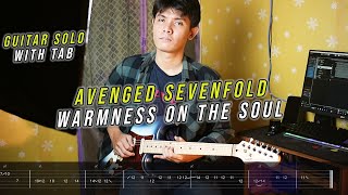 Avenged sevenfold  Warmness On The Soul  Guitar Solo  TAB [upl. by Cortie]