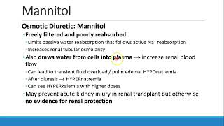 Pharmacology for Anesthesia 10 Renal Part 1 [upl. by Netloc]