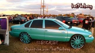 Teal 96 Impala SS TUCKING 28quot Rims  1080p HD [upl. by Nonnerb204]