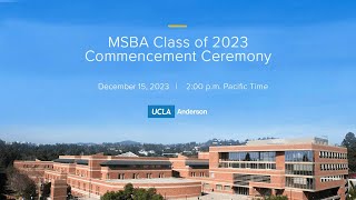 MSBA Class of 2023 Commencement Ceremony [upl. by Kiyohara]