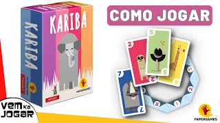 Kariba  Como Jogar esse fofo jogo de cartas [upl. by Nyluqcaj]