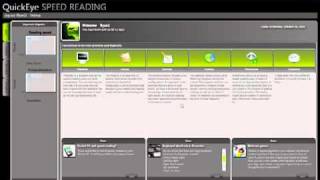 Speed Reading Software QuickEye Speed Reading [upl. by Eidnar]