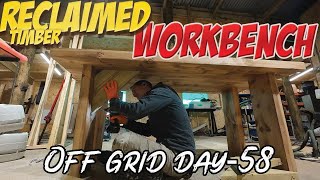 The Big Workshop Build Reclaiming Space and Timber  Off grid day 58 [upl. by Zetrauq997]