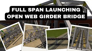 Mastering the Techniques for Successful Span Launching of Open Web Girder Bridge [upl. by Chelsey]