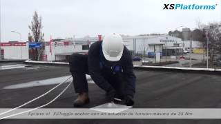 Instalación del punto de anclaje XSGlobe en cubiertas de acero [upl. by Eixid]