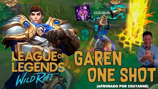 BUILD DE GAREN PARA ONE SHOT  NO USAR EN RANKED O SI  Wild Rift [upl. by Lessig21]