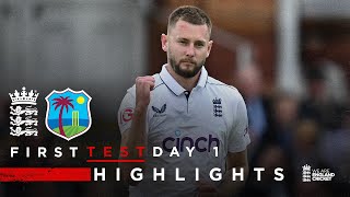 Gus Atkinson Takes 745 on Debut  Highlights  England v West Indies Day 1  Rothesay Test 2024 [upl. by Mitinger]