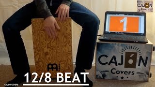 Basic 128 Beat on Cajon slow to fast  Cajon Covers [upl. by Attej]