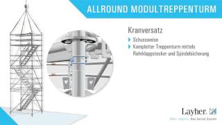 Layher Allround Modultreppenturm  Sicher und schnell [upl. by Ynar]