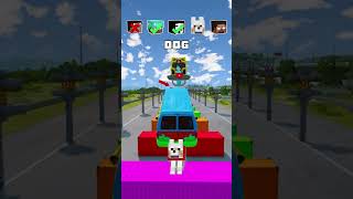 NOOB vs PRO vs HACKER vs HEROBRINE Car Jump Challenge 11 😁 🚗 shorts beamngdrive [upl. by Belamy]