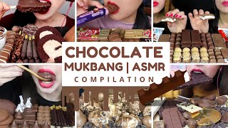 Chocolate Sweets and Dessert Mukbang ASMR Compilation [upl. by Baler655]