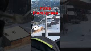 Flims Laax Skifahren mit neuer FlemmXpress Gondola Bahn [upl. by Jonny]