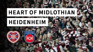 UEFA Conference League  HEART OF MIDLOTHIAN vs HEIDENHEIM  Atmosphere amp Highlights [upl. by Atila441]