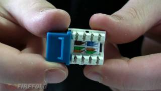 Networking 101 How To Punch Down Cat5ECat6 Keystone Jack  FireFold [upl. by Lamb]