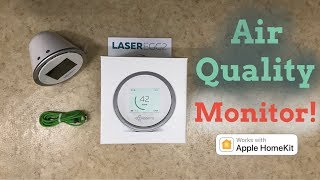 Kaiterra LaserEgg 2 PM25 Monitor  HomeKit Enabled Unboxing amp Review [upl. by Hctim]