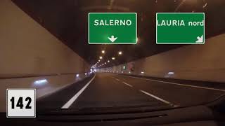 I  Autostrada A2  Ex lotto della galleria Fossino e macrolotti 31 e 2 in direzione nord [upl. by Aihsened]