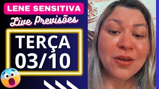 LENE SENSITIVA LIVE PREVISÕES TERÇA 0310 💖🎉 [upl. by Dnalyr914]