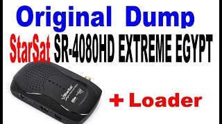 Original Dump StarSat SR 4080HD EXTREME EGYPT [upl. by Osana]