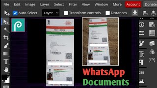 How to curretion WhatsApp image in photopeaphotopea mobilephotopea tutorial [upl. by Vetter]