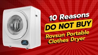 DONT BUY ROVSUN Portable Clothes Dryer BEFORE WATCHING THIS VIDEO 10 Reasons [upl. by Adnov]