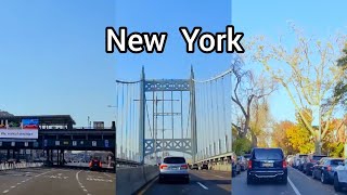 DRIVING FROM ASTORIA QUEENS NY TO RYE NY TAKING TRIBORO BRIDGE RFK NOV 2024 [upl. by Neyr630]