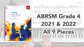 ABRSM Grade 4 Piano 2021 amp 2022 All 9 Pieces [upl. by Castara679]