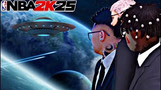 DRIBBLE GODS DISGUISE AS MEN IN BLACK IN NBA2K25 [upl. by Analiese]