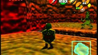 Dodongos Cavern Part 1  Zelda Ocarina of Time 100 Walkthrough quot1389quot No Commentary [upl. by Ahsienel]