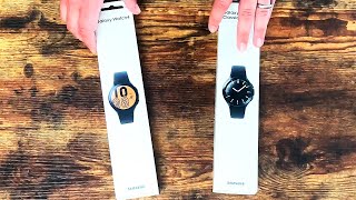 My first day with the Samsung Galaxy Watch 4 unboxing [upl. by Petromilli316]