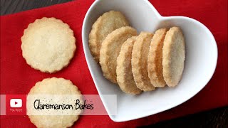 Easy 3 Ingredient Shortbread Cookie Recipe [upl. by Donovan9]