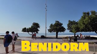 Walk with us on poniente beach benidorm as we check out the bars restaurants 050824 spain [upl. by Esch]