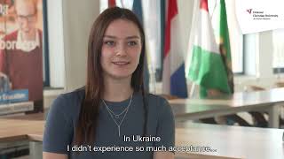 Alina from Ukraine about International Class  Driestar Christian University [upl. by Ifill]