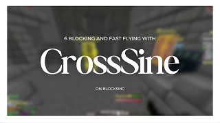 6 Blocking and Fast Flying on BlocksMC with free client  CrossSine  Config Release [upl. by Annahavas64]